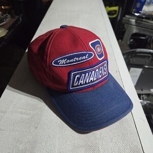 Vintage Montreal Canadiens Hat NHL Hockey Puma Velcro Adjustable